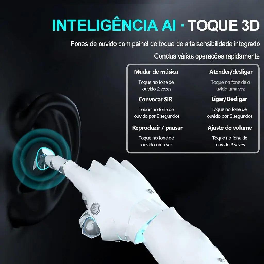 Fone de Ouvido Bluetooth 5.1 M10