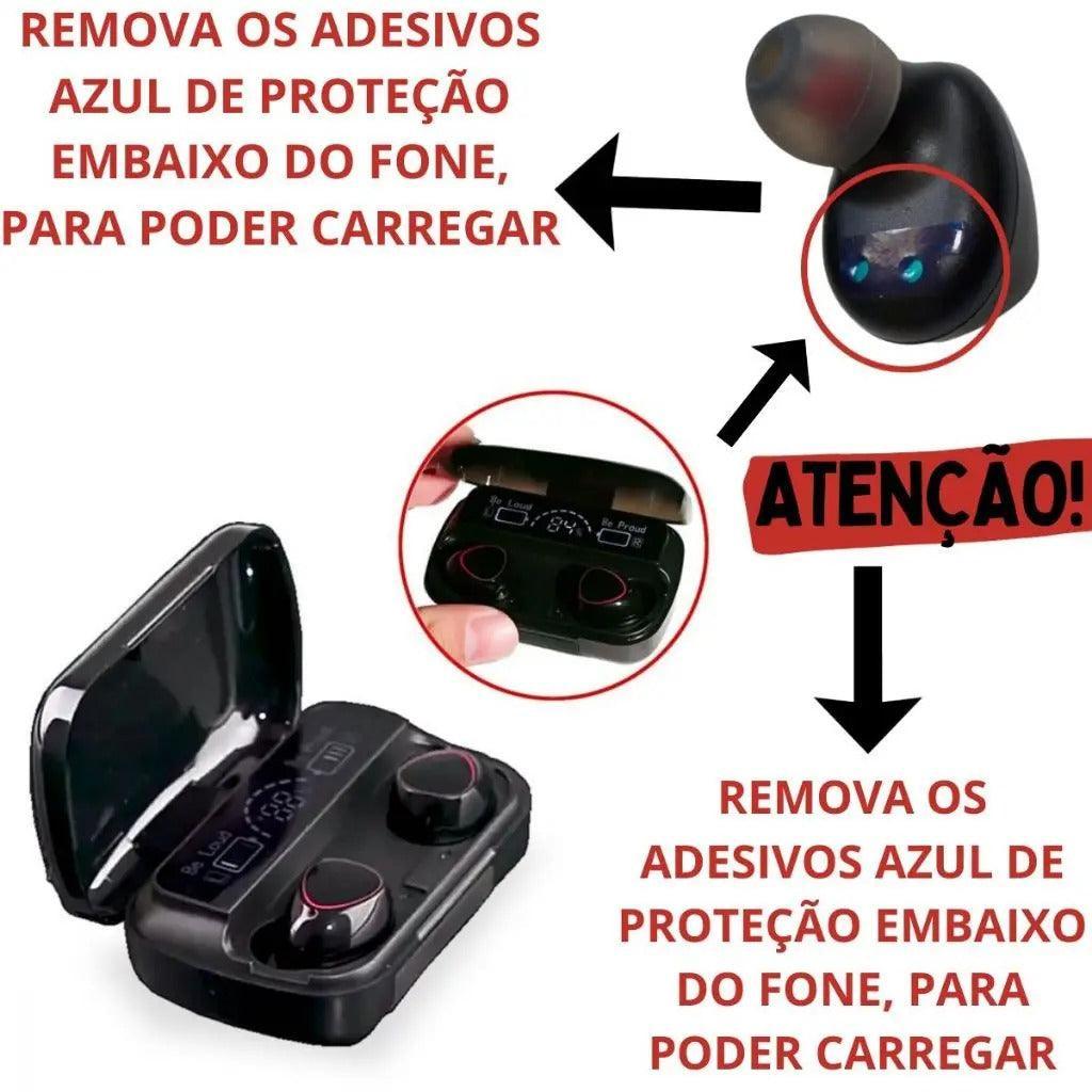 Fone de Ouvido Bluetooth 5.1 M10