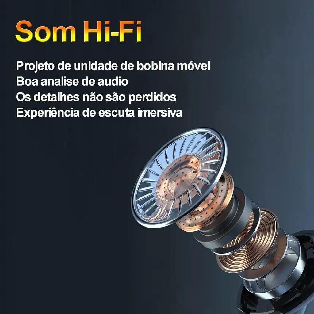 Fone de Ouvido Bluetooth 5.1 M10